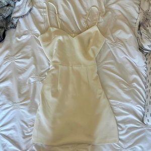 French Connection Cream/White Mini Dress